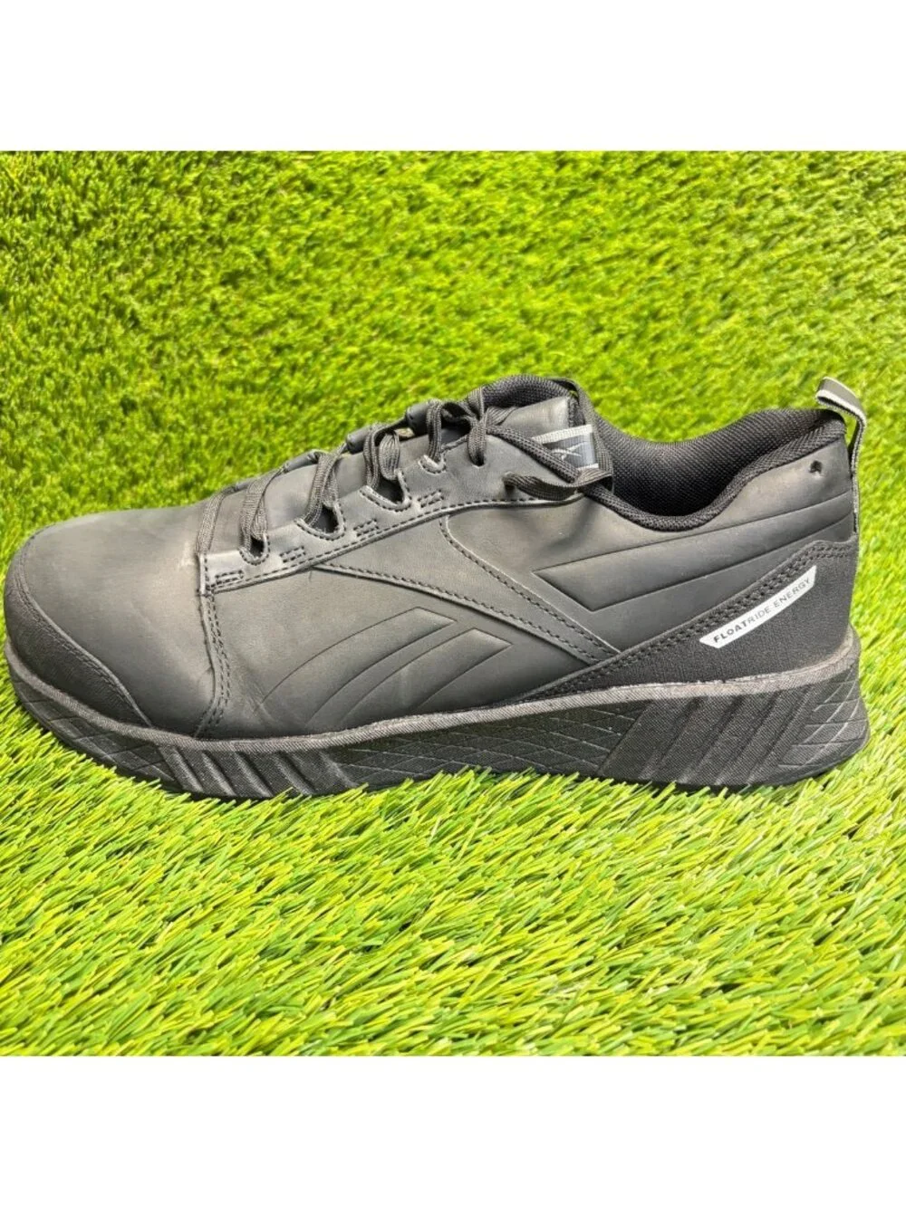 Reebok Fusion Formidable Mens Size 10.5E Black Composite Toe Safety Work Shoes